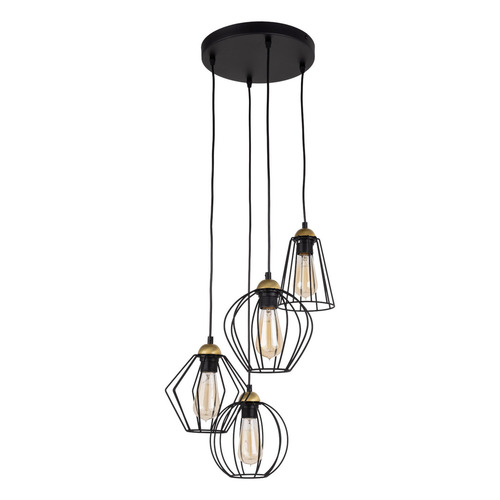 Sprawdź Galaxy Brass Lampa Wisząca 4 Pł