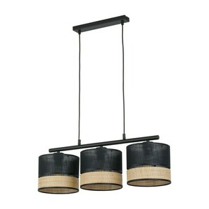 Paglia New Black Lampa Wisząca 3 Pł Listwa small 0
