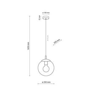 Esme Transparent Lampa Wisząca 1  250 small 2