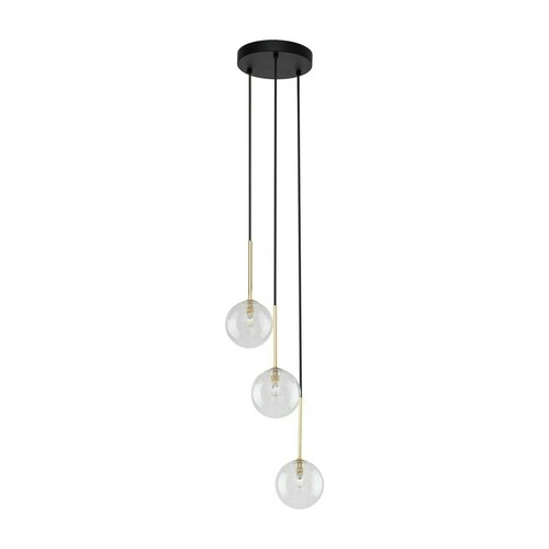 Sprawdź Nilos Black / Gold Lampa Wiszaca 3Pł