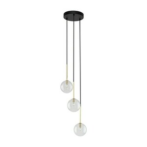 Nilos Black / Gold Lampa Wiszaca 3Pł small 0