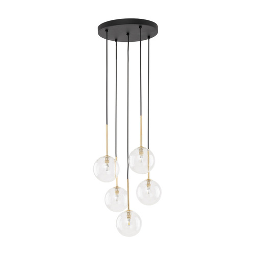Sprawdź Nilos Black / Gold Lampa Wisząca 5