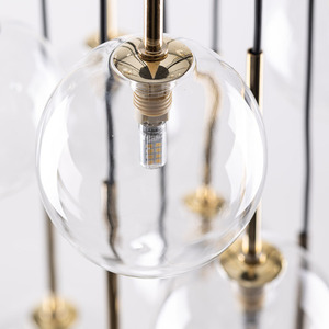 Nilos Black / Gold Lampa Wiszaca 17 small 4