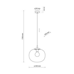 Vibe Transparent Lampa Wisząca 1  350 small 4