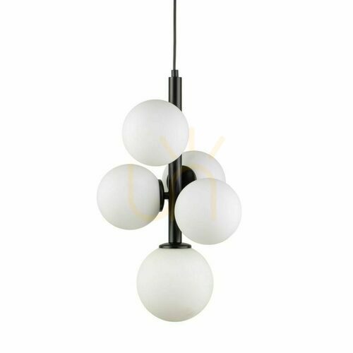 Sprawdź Lampa wisząca Sigma Perla 5 czarna stal lakierowana 5xG9 SKU 33488