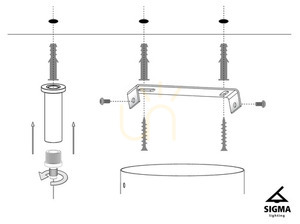 Lampa wisząca Sigma Vendo 5 czarna mosiądzowana 90 cm 5xGU10 SKU 33693 small 2