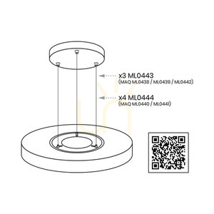 Plafon LED Milagro MAQ ML0442 50W 3CCT czarny IP40, Ø 60 cm small 10