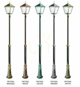 Latarnia ogrodowa SU-MA Retro Kwadratowa czarna regulowana 200-300 cm OGMWN 1 BD KW small 6