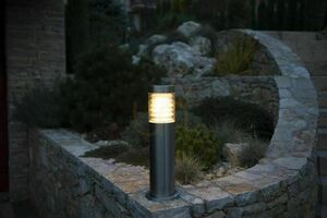 Słupek oświetleniowy SU-MA JOY 75 cm chrom stal nierdzewna 91065L-750 small 2