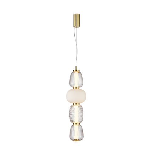 Sprawdź Lampa Wisząca Italux Eris LED Złota Szklana 32W PND-98374-32W-GD