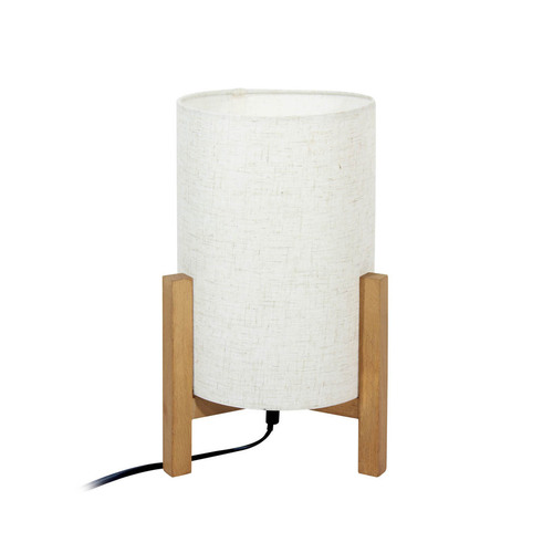 Sprawdź Lampka biurkowa Italux biała drewniana E27 TB-85930-M-WH-WO