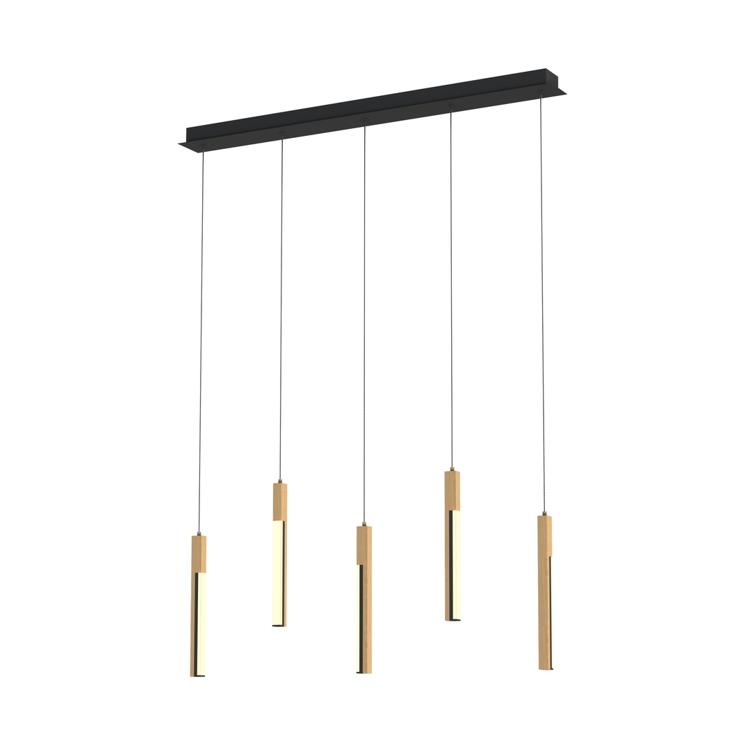 Sprawdź Lampa wisząca Zuma Line ELIOT MD4768-5-3BMT CZARNA-DREWNO Lampa wisząca Zuma Line ELIOT MD4768-5-3BMT CZARNA-DREWNO