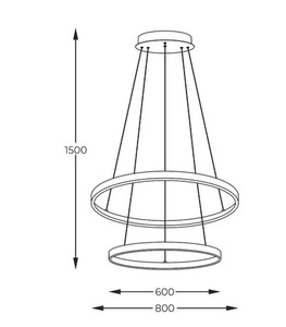 Lampa wisząca Zuma Line BRENO 2023200-BK CZARNA small 1