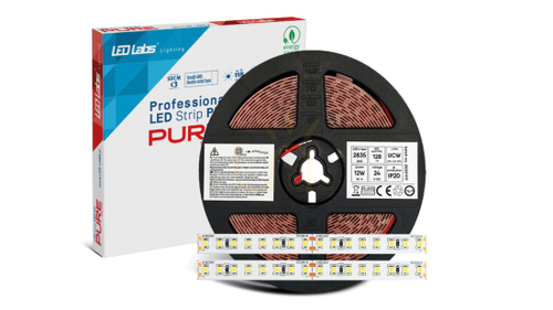 Sprawdź Taśma LED PRO 5Y 24V 640 LED 2835 SMD 12W 3000K RA90, 5 m