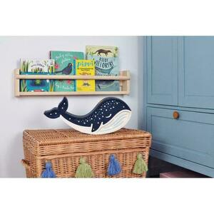 Lampa do pokoju dziecięcego Whale Blue - ręcznie robiona small 2