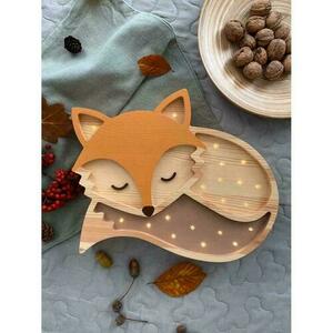 Lampa do pokoju dziecięcego Fox Wood - ręcznie robiona small 10