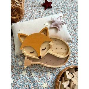 Lampa do pokoju dziecięcego Fox Wood - ręcznie robiona small 6