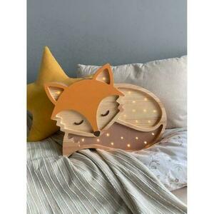 Lampa do pokoju dziecięcego Fox Wood - ręcznie robiona small 7