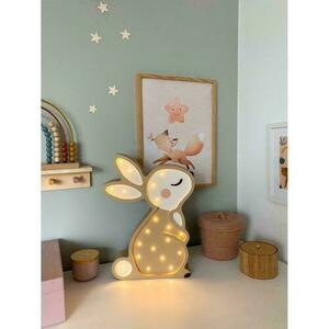 Lampa do pokoju dziecięcego beżowy Króliczek - ręcznie robiona small 3