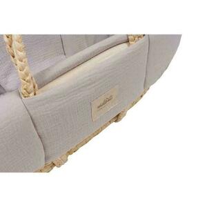 MUSLIN PADDED MOSES COVER GREY 3 MUSLIN PADDED MOSES COVER GREY small 3