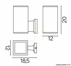 Kinkiet zewnętrzny SU-MA Adela czarny E27 IP54 8002 BL small 3