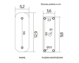 Kinkiet zewnętrzny SU-MA Inox kwadratowy srebrny 34 cm SS802-A small 3