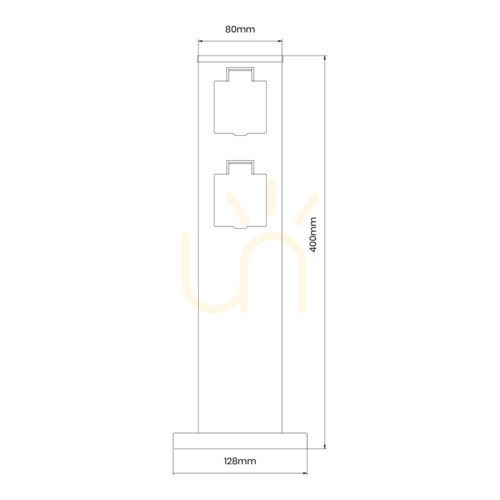 Sprawdź Słupek Ogrodowy Electric 40cm 2 Gniazda IP44