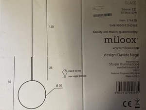 Lampa wisząca MILOOX 1744.70 JUGEN small 1
