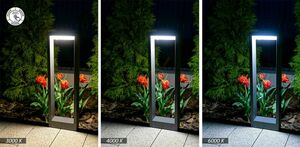 Kinkiet zewnętrzny LED SU-MA YB19504 ciemny popiel 7W IP54 3000-6000K small 3