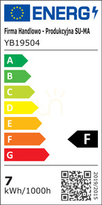 Kinkiet zewnętrzny LED SU-MA YB19504 ciemny popiel 7W IP54 3000-6000K small 6