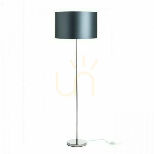 Sprawdź Lampa Stojąca Nyc/Ron 40/25 Podłogowa Monaco Gołębio Szara/Srebrene Pvc/Chrom 230 V Led E27 11 W