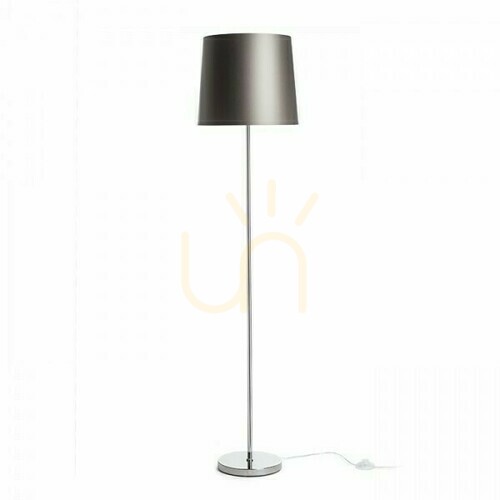 Sprawdź Lampa Stojąca Nyc/Conny 35 Podłogowa Monaco Naftowa/Srebrene Pvc/Chrom 230 V Led E27 11 W