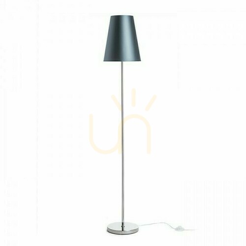 Sprawdź Lampa Stojąca Nyc/Conny 25 Podłogowa Monaco Naftowa/Srebrene Pvc/Chrom 230 V Led E27 7 W