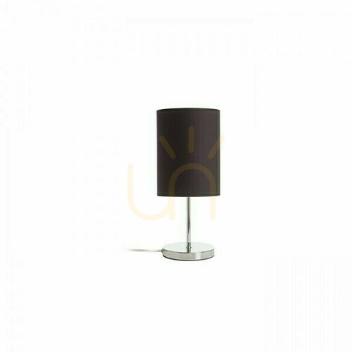 Sprawdź Lampa Stołowa Nyc/Ron 15/20 Monaco Naftowa/Srebrene Pvc/Nikiel 230 V Led E27 7 W