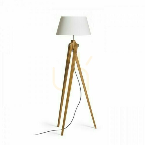Sprawdź Lampa Stojąca Ambitus 46 Podłogowa Kremowo Biała Bambus 230 V Led E27 11 W