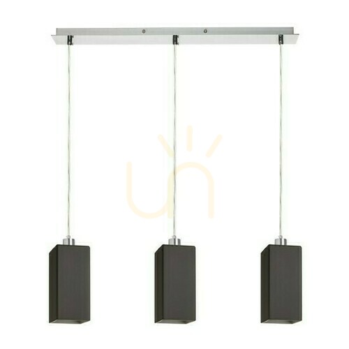 Sprawdź Lampa Wisząca Liz Iii 60 Czarna Szkło/Chrom 230 V Led E27 3x11 W