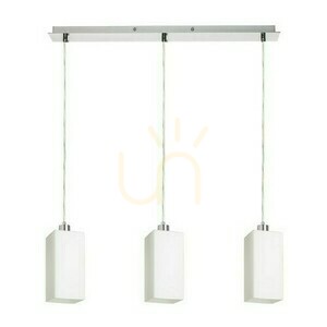 Lampa wisząca Rendl LIZ III 60 belka chrom szkło opalowe 3 × E27 15 W 62 cm small 0