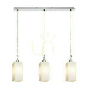 Lampa Wisząca Liz Iii 60 Szkło Opalowe/Nikiel Mat 230 V Led E27 3x11 W small 2