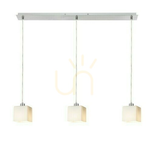 Sprawdź Lampa wisząca Rendl DADOS III 80, szkło opalowe/chrom, 3×E27