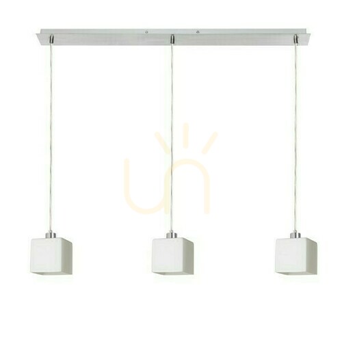 Sprawdź Lampa wisząca Rendl DADOS III 80, szkło opalowe/chrom, 3×E27
