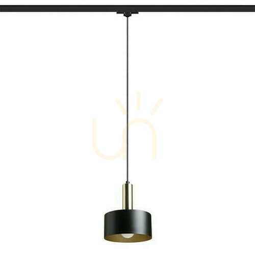 Sprawdź Lampa Wisząca Giulia 20 Do 3 Faz. Szyny Czarna/Złoto Brązowa Mosiądz 230 V E27 40 W