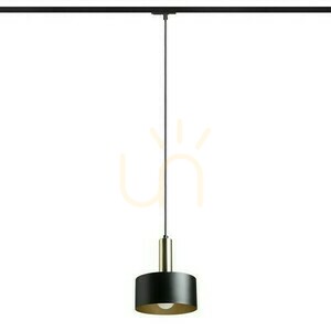 Lampa Wisząca Giulia 20 Do 1 Faz. Szyny Czarna/Złoto Brązowa Mosiądz 230 V E27 40 W small 2