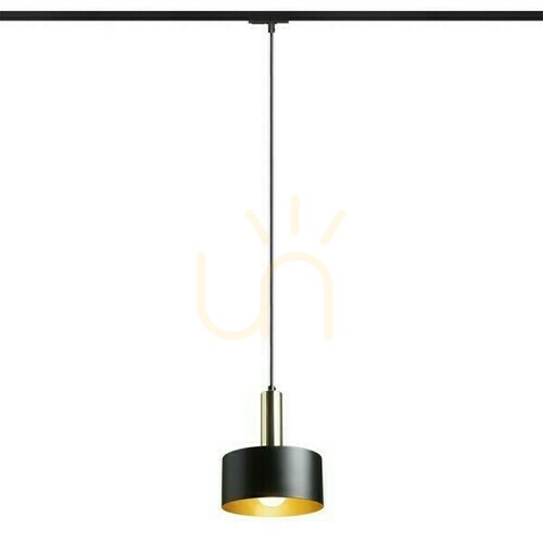 Sprawdź Lampa Wisząca Giulia 20 Do 1 Faz. Szyny Czarna/Złoto Brązowa Mosiądz 230 V E27 40 W