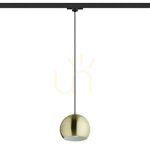 Sprawdź Lampa wisząca Rendl Agneta do szynoprzewodu 3-fazowego, mosiądz szczotkowany, E27, 11 W, R13976