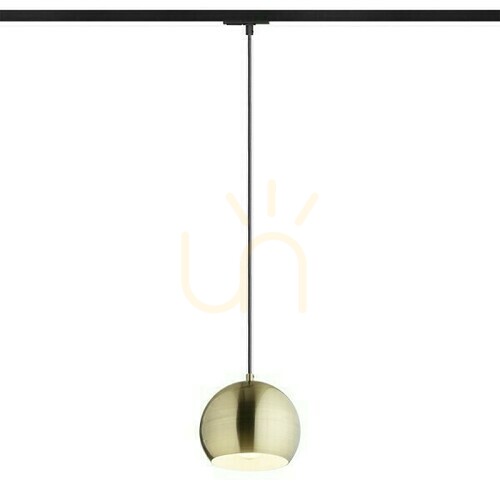 Sprawdź Lampa Wisząca Agneta Do 1 Faz. Szyny Mosiądz Szczotkowana 230 V E27 40 W