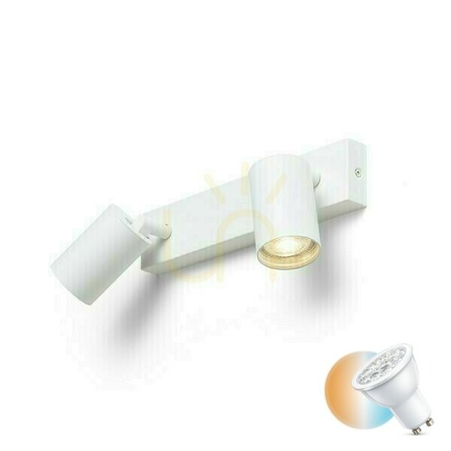 Sprawdź Lampa Natynkowa Dude Ii Biała 230 V Led Gu10 2x9 W