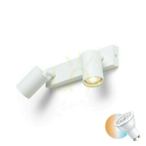 Lampa Natynkowa Dude Ii Biała 230 V Led Gu10 2x9 W small 0
