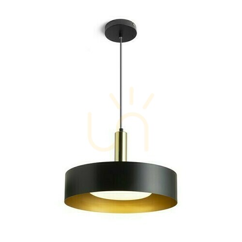 Sprawdź Lampa Wisząca Giulia 40 Czarna/Złoto Brązowa Mosiądz 230 V E27 W