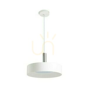 Lampa Wisząca Giulia 40 Biała Chrom 230 V E27 W small 1
