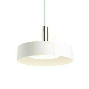 Lampa Wisząca Giulia 40 Biała Chrom 230 V E27 W small 2
